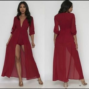 Shorts Romper/jumpsuit with skirt